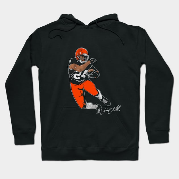 Nick Chubb Superstar Pose Hoodie by stevenmsparks